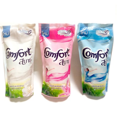 Set 3 túi nước xả comfort Thái Lan 580ml(hồng,trắng,xanh)
