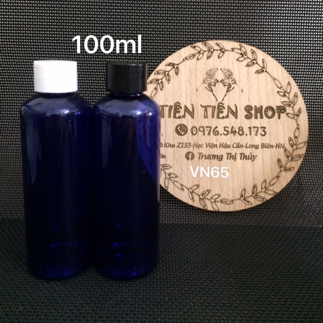 Chai nhựa tím 100ml nắp vặn