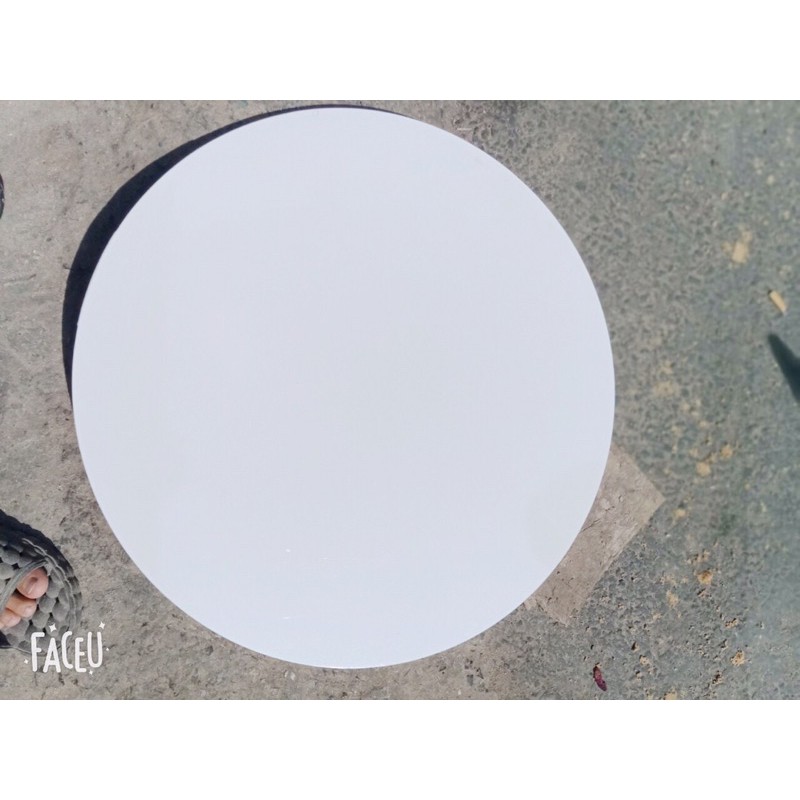 Mặt Bàn Tròn Gỗ MDF màu trắng (dk60cm) | BigBuy360 - bigbuy360.vn