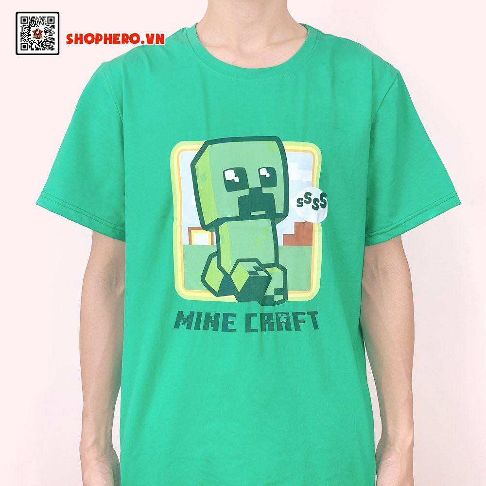 Áo thun Minecraft Creeper Cute