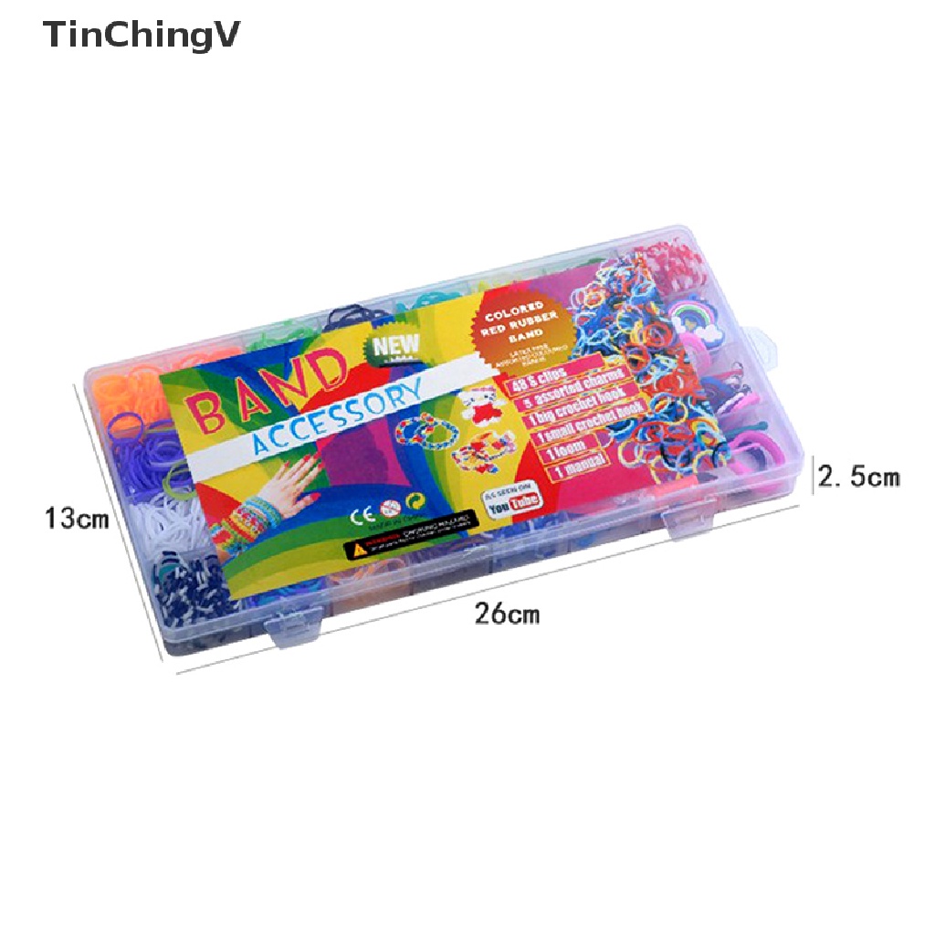 Bộ Dây Cao Su Co Giãn Dùng Để Đan Vòng Tay DIY