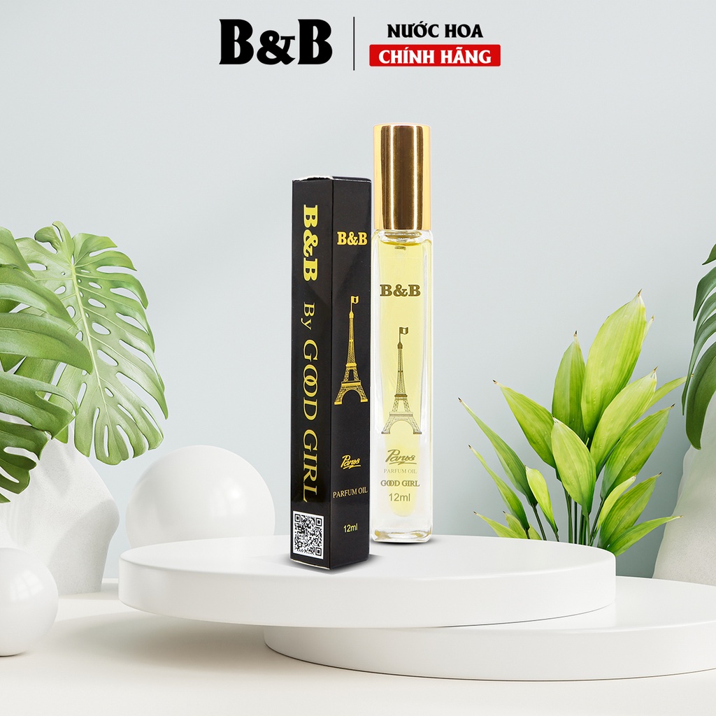 Tinh dầu nước hoa nữ B&amp;B By Good Girl EDP 12 ml lưu hương lâu ngọt ngào phong cách Pháp