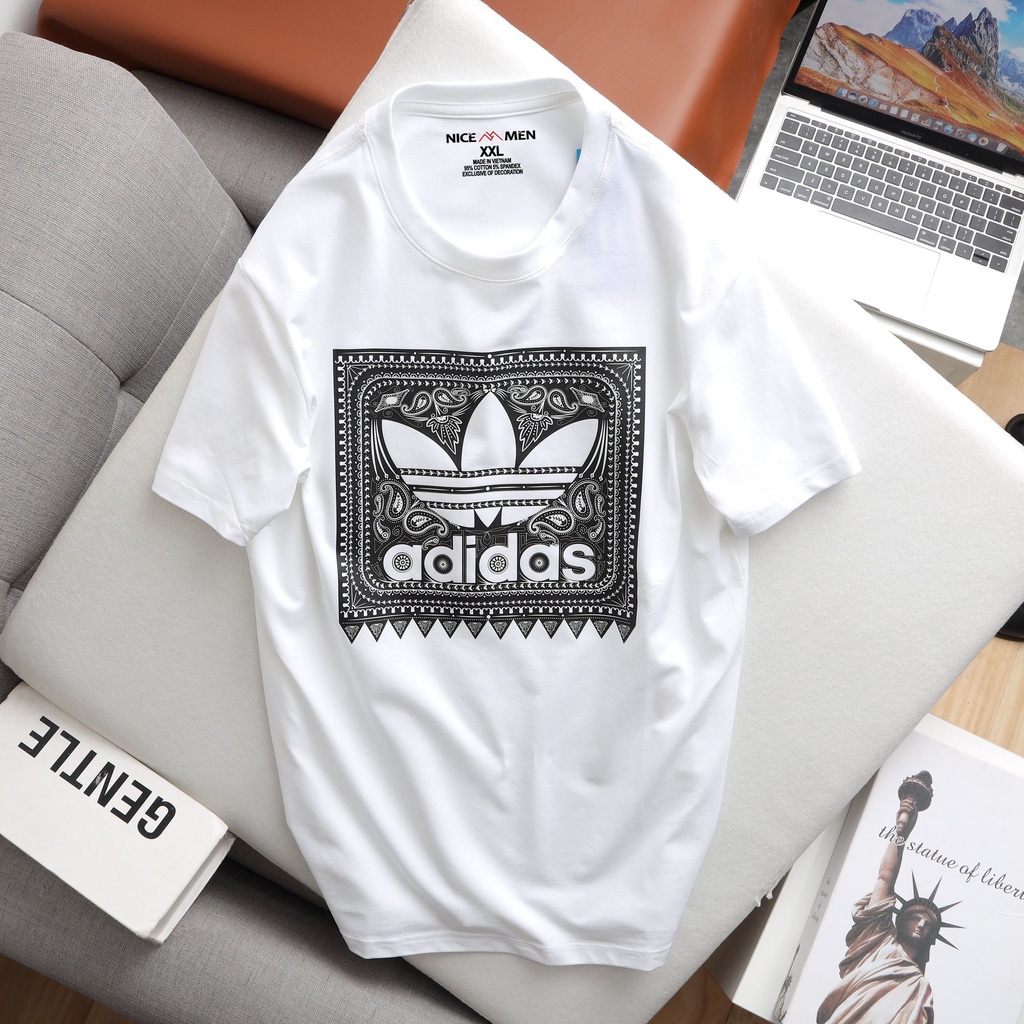 Áo Thun Phông Unisex Nam Nữ Form Rộng Cổ Tròn 50 - 95KG Hình Hoa Sen - Local Brand Nicemen