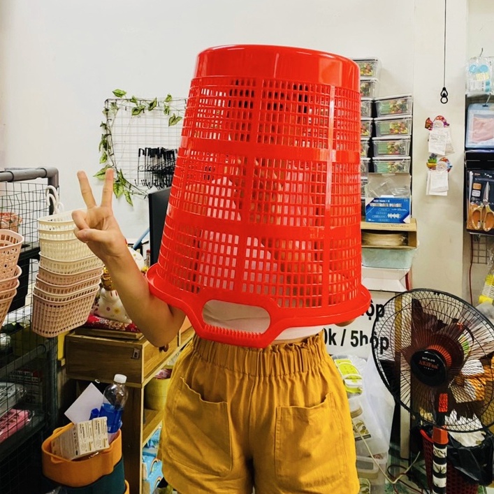 Sọt nhựa tròn quai vuông 050 Việt Nhật size bự