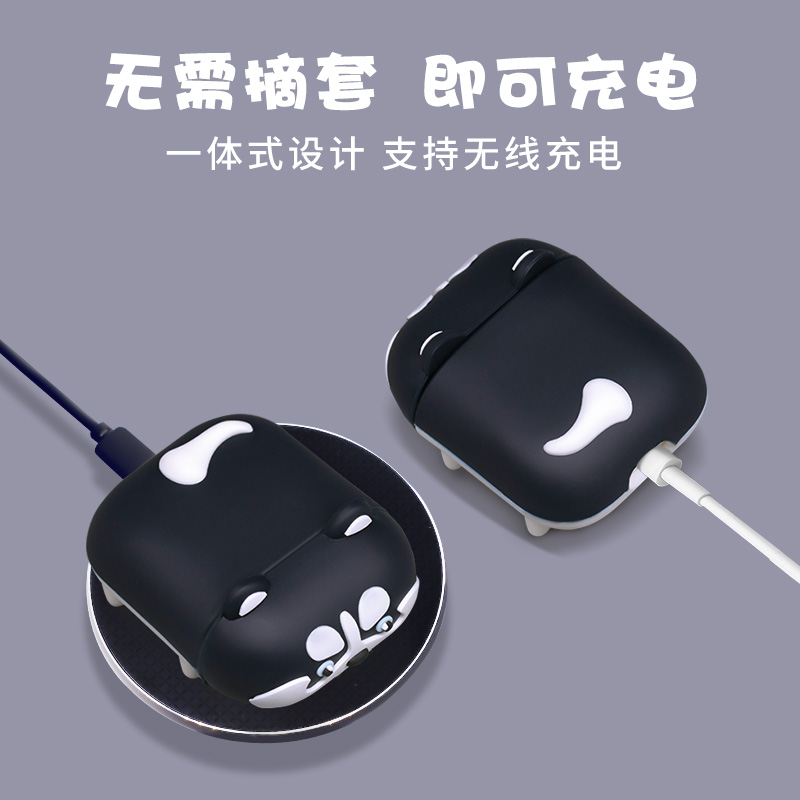 Ốp Airpods 2 Bảo Vệ Hộp Đựng Tai Nghe Hình Mèo Đáng Yêu Xinh Xắn Cho Airpod i11 i12 Bằng Silicon Dẻo Chống Va Đập