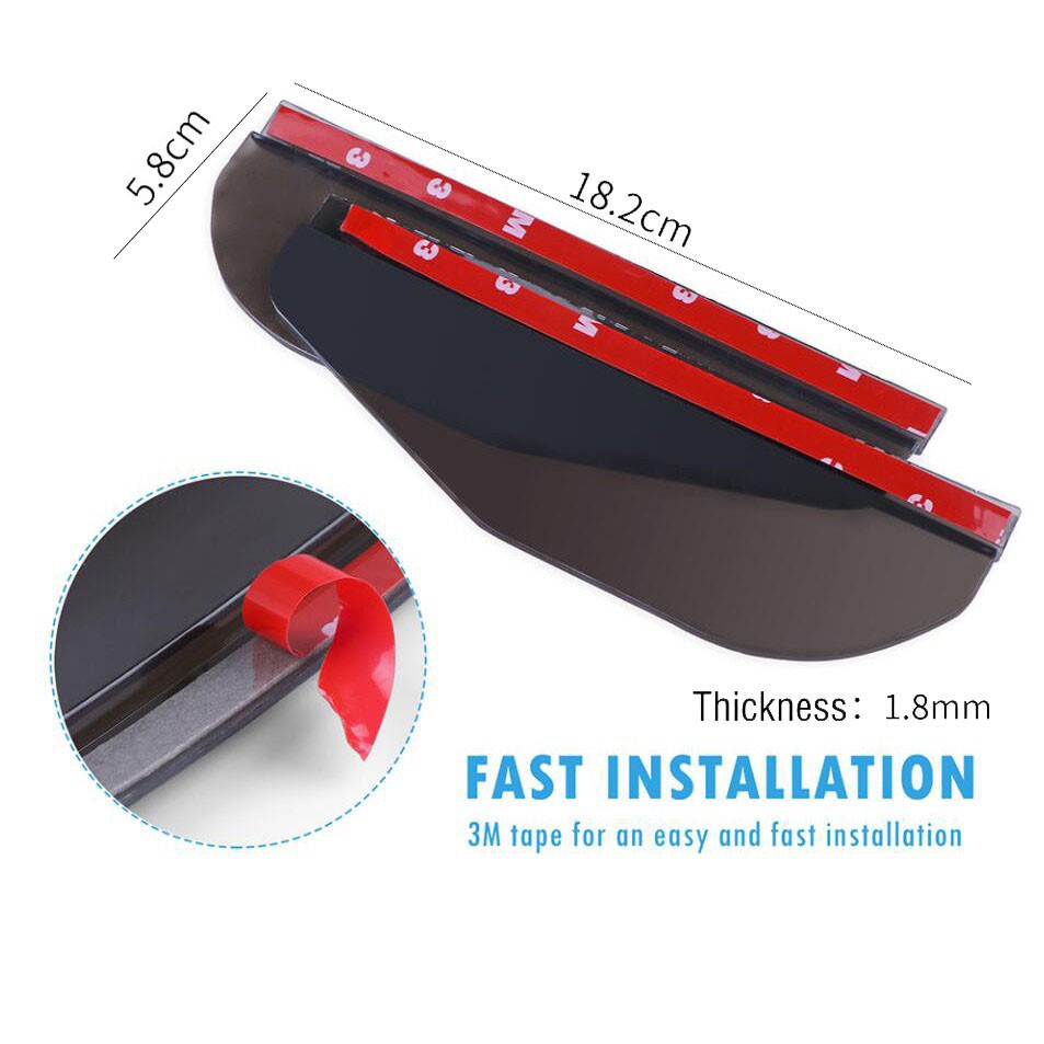 Set 2 Vỏ Bọc Gương Chiếu Hậu Xe Hơi Chống Nước Mưa Và Tuyết Thông Dụng