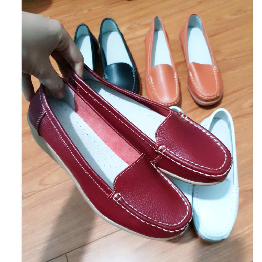 [Xả Kho] Giày Lười Nữ Đế Độn Da Mềm Cao Cấp - Giày mọi nữ siêu êm - (Sp50) | BigBuy360 - bigbuy360.vn