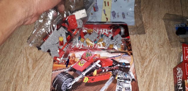 Combo 4 hộp lắp ráp Lego Ninjago siêu xe YL6207 trọn bộ