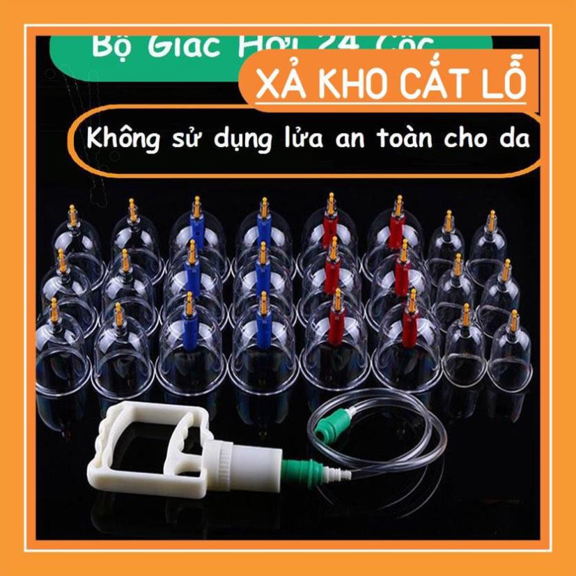 ( Giá rẻ hủy diệt) -  Bộ Giác Hơi Không Dùng Lửa(24 Phụ Kiện),Bộ Dụng Cụ Giác Hơi Hàn Quốc Cao Cấp,Mua Ngay Dụng Cụ Giác