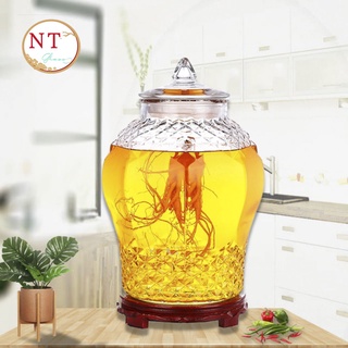 BÌNH NGÂM RƯỢU THỦY TINH HỌA TIẾT KIM CƯƠNG 3 lít ( Không van)