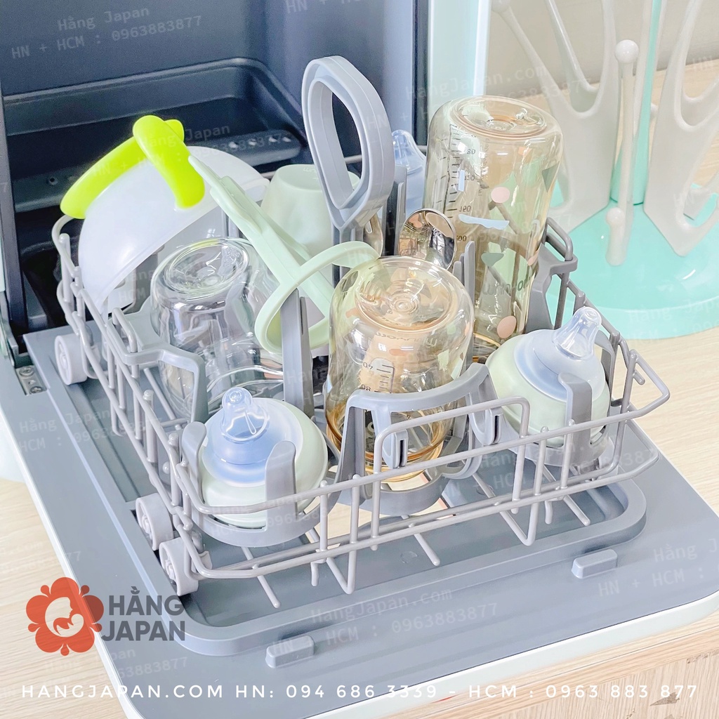 Máy rửa bình sữa Agii 03 cao cấp 4in1 NEW, rửa bình, sấy khô, tiệt trùng UV, lưu trữ - BH 12 THÁNG CHÍNH HÃNG
