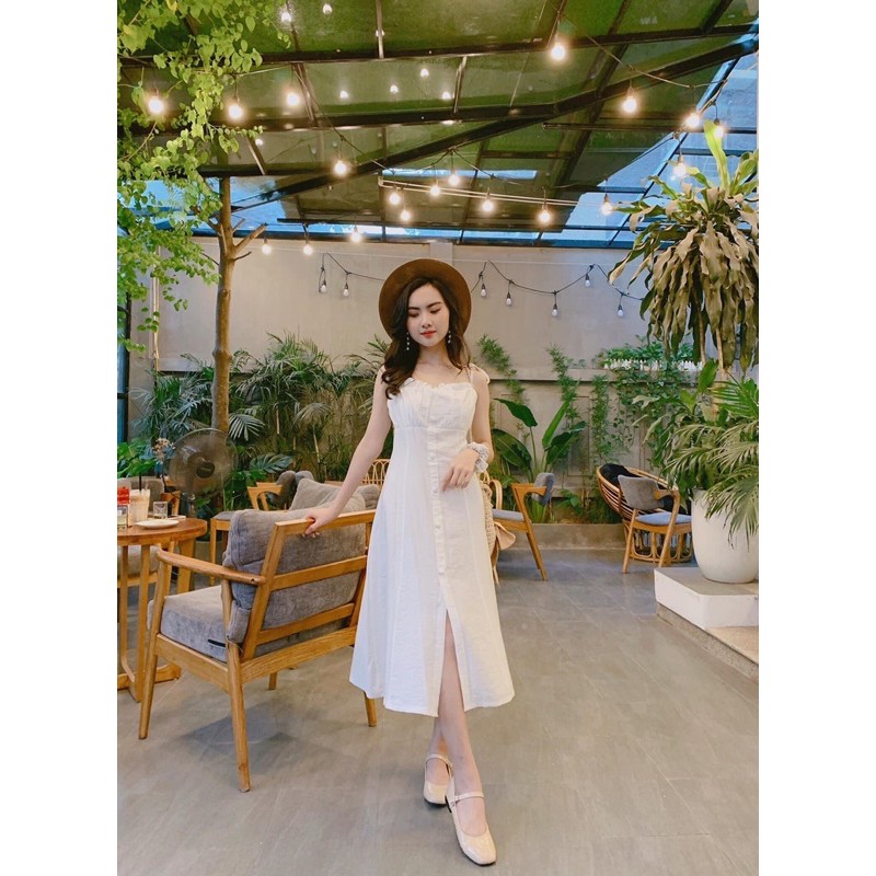 Váy trắng thiết kế DiCoco Dress đi biển,đi du lịch,dạo phố [LIAMSTORE] | BigBuy360 - bigbuy360.vn