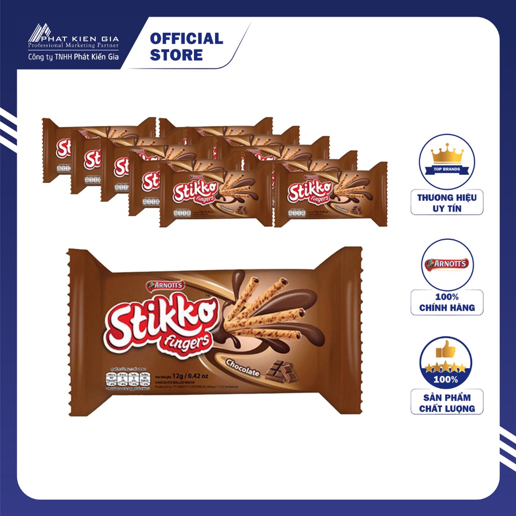 Bánh Quế Nhân Kem Socola Arnott's 12g x 12 gói (Thương Hiệu Úc - SX Indonesia)