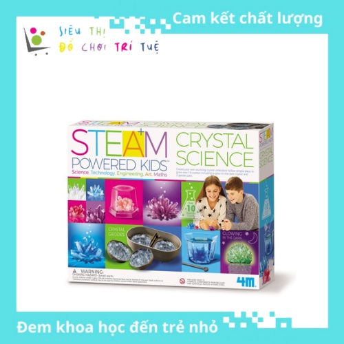 Đồ Chơi STEAM Khoa Học Nghiên Cứu Sự Phát Triển Của Các Tinh Thể Pha Lê Trong Tự Nhiên