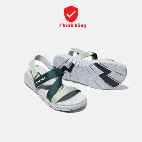 Giày Sandals SHONDO F6 Sport - F6S2140- Xanh lá