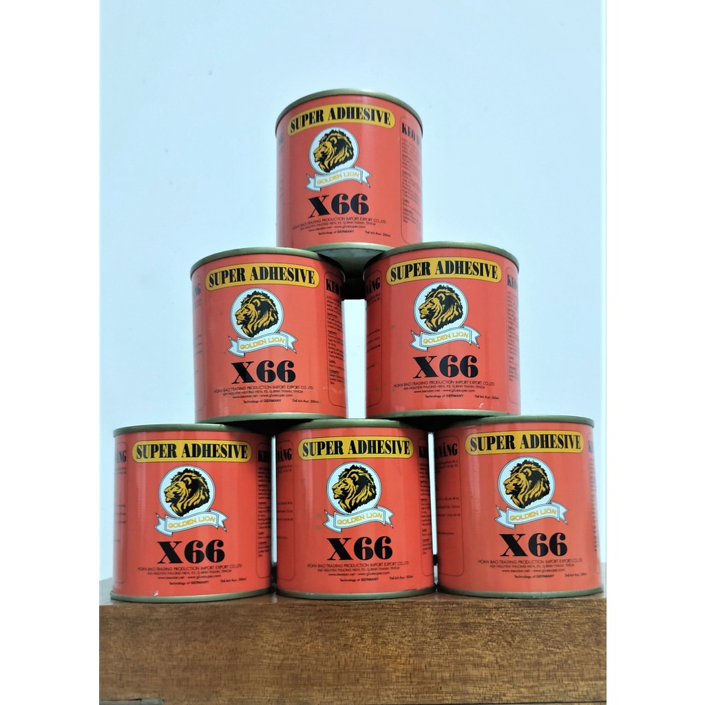 Keo X66 Sư tử Vàng siêu đặc siêu dính_Giá sỉ từ công ty sản xuất chính hãng_dán được hầu hết mọi chất liệu