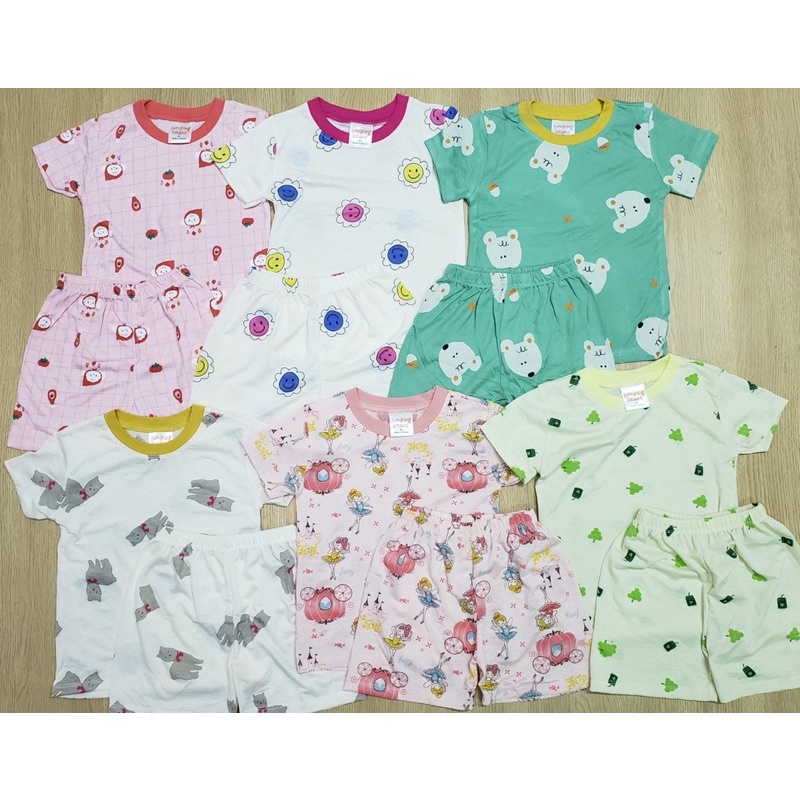 Đồ bộ bé gái mặc nhà 1-5 tuổi/ Bộ quần áo mùa hè cho bé vải xuất Hàn mỏng mát - SGJA