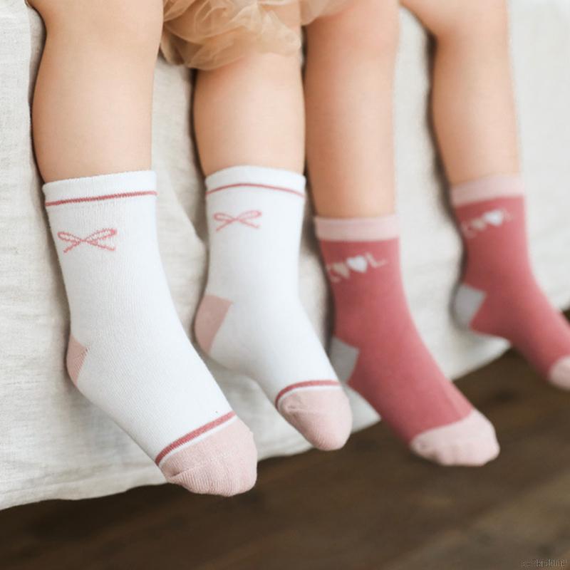 5 Đôi vớ cotton họa tiết hoạt hình dành cho bé 0-8 tuổi