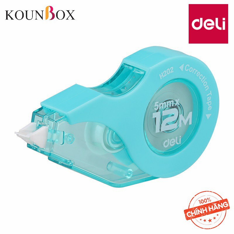 Combo 24 Xóa băng học sinh xóa mượt Deli 12m H20201 – 20m H20301