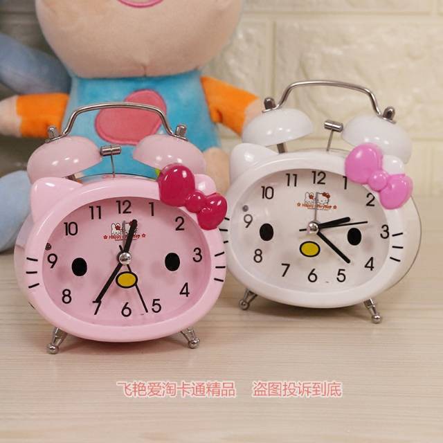 Doraemon Đồng Hồ Báo Thức Hình Doremon & Hello Kitty Xinh Xắn