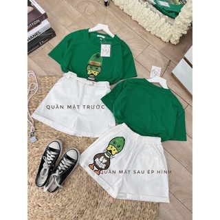 sét vịt siêu hót ( quần đen - quần trắng )