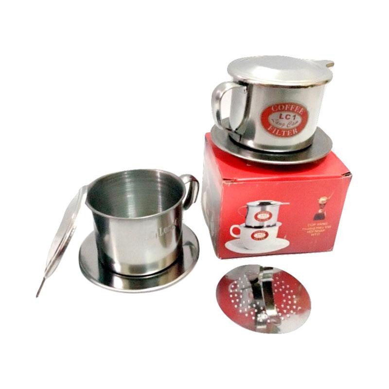 GIÁ SỈ TẠI XƯỞNG Phin pha cà phê inox Coffee Finter cafe vỏ đỏ đẹp sáng bóng (Số 6-7-8)