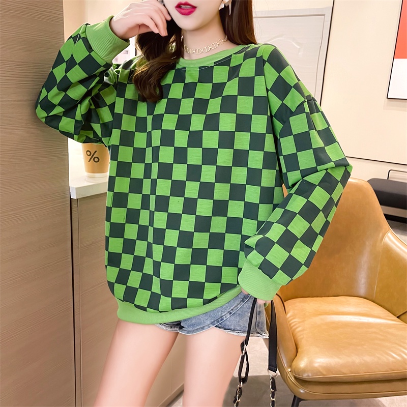 NRVP Áo Thun Nữ Dài Tay Dáng Rộng Thời Trang Hàn Quốc