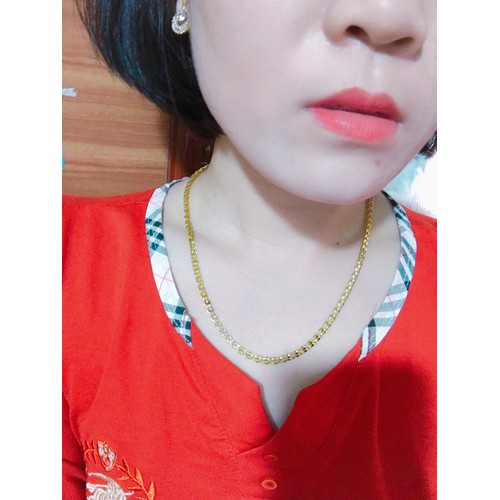 Dây Chuyền Đuôi Phụng Titan Ko Đen TT 3537