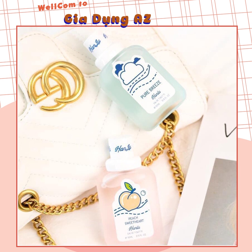 Xịt thơm quần áo nữ xịt thơm body 2 In 1 nước hoa gấu Hanlu Baby 50ml hương thơm nhẹ nhàng tự nhiên tươi mát AZ04