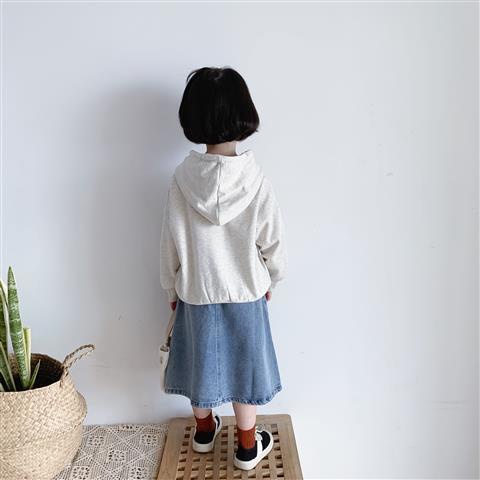 Chân váy denim thời trang xuân thu phong cách Hàn Quốc thời trang cho bé gái