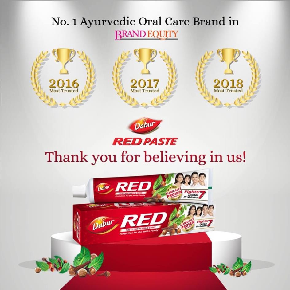 Kem đánh răng Dabur Red Toothpaste – Giúp kháng khuẩn, khử mùi hôi miệng 100g