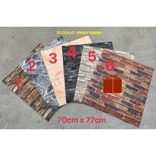 xốp dán tường giả đá gạch cổ mẫu mới đẹp