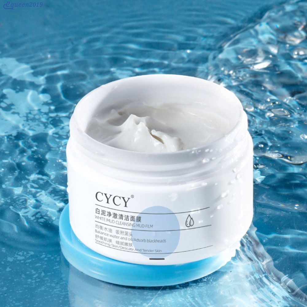 【Ready Stock】 CYCY White Clay Cleansing Mud Mask Deep Cleansing Pore Moisturizing Firming Blackhead Mask Unisex Genuine 【queen2019】