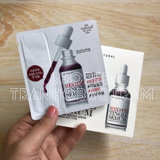 Gói Sample So' Natural Red Peel Tingle Serum