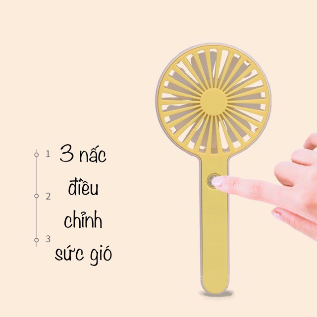 Quạt cầm tay siêu nhẹ mini chính hãng Yase siêu mát f23 .