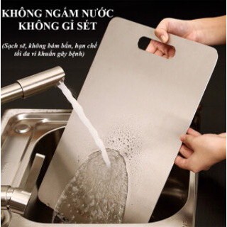 Thớt inox 304 cao cấp chống rỉ sét size 29x20cm