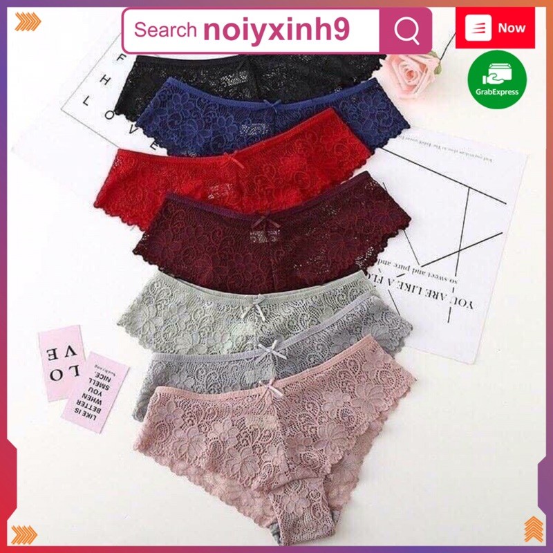 Quần lót ren nữ siêu sexy mỏng xuyên thấu (Freesize 45 - 58kg) - 2210T155