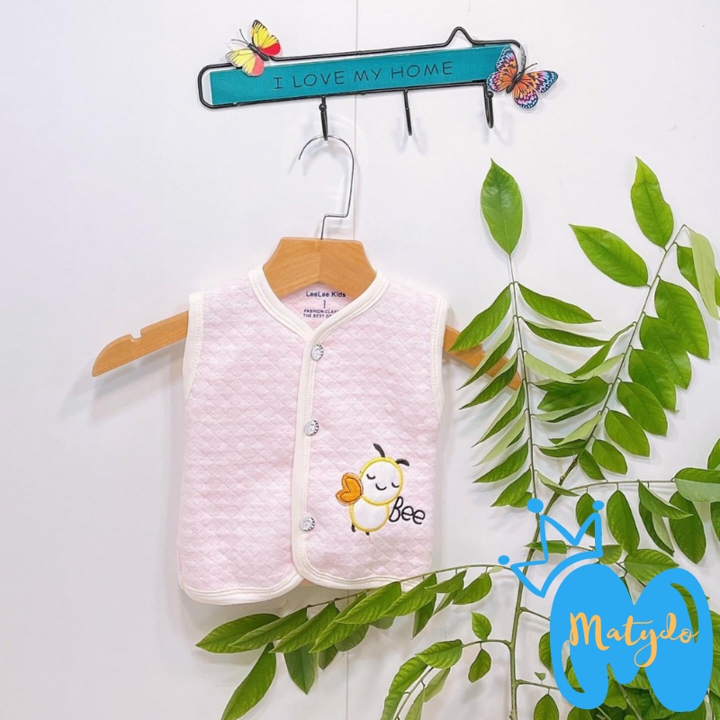 Áo gile cho bé sơ sinh MATYDO cotton nỉ cho ngày lạnh thu đông