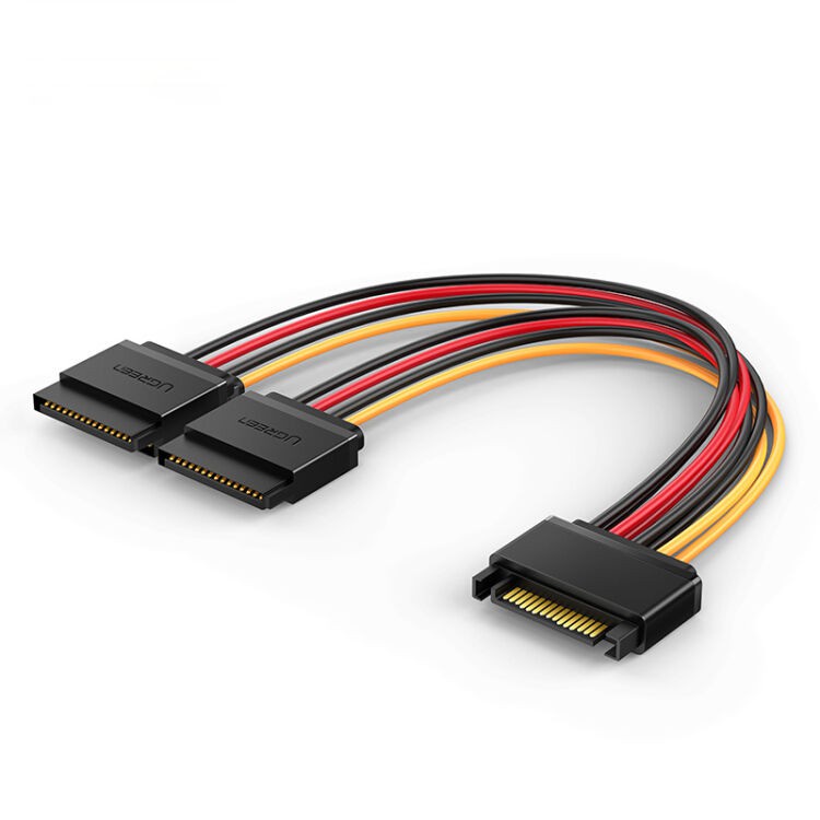 Cáp nối nguồn SATA 15Pin UGREEN US283 kết nối nguồn điện máy tính với ổ cứng Serial ATA, SSD, ổ đĩa quang, đầu ghi DVDB
