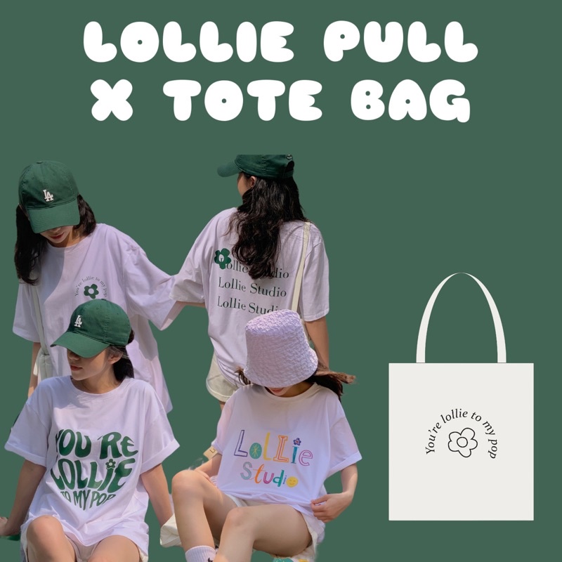 Túi tote vải canvas in hình LOLLIE STUDIO ACC295