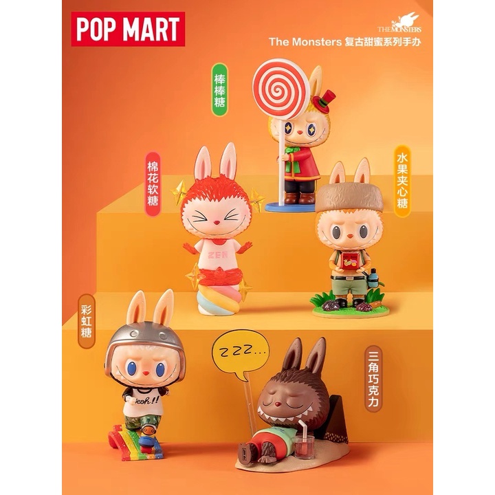 Mô Hình Búp Bê LABUBU The Monsters Candy Series Popmart Dễ Thương