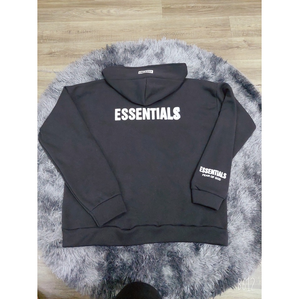 Áo khoác Hoodie Jacket form rộng Unisex ESSEN Áo khoác nỉ có mũ và dây kéo hot trend - CUTE_ZOO