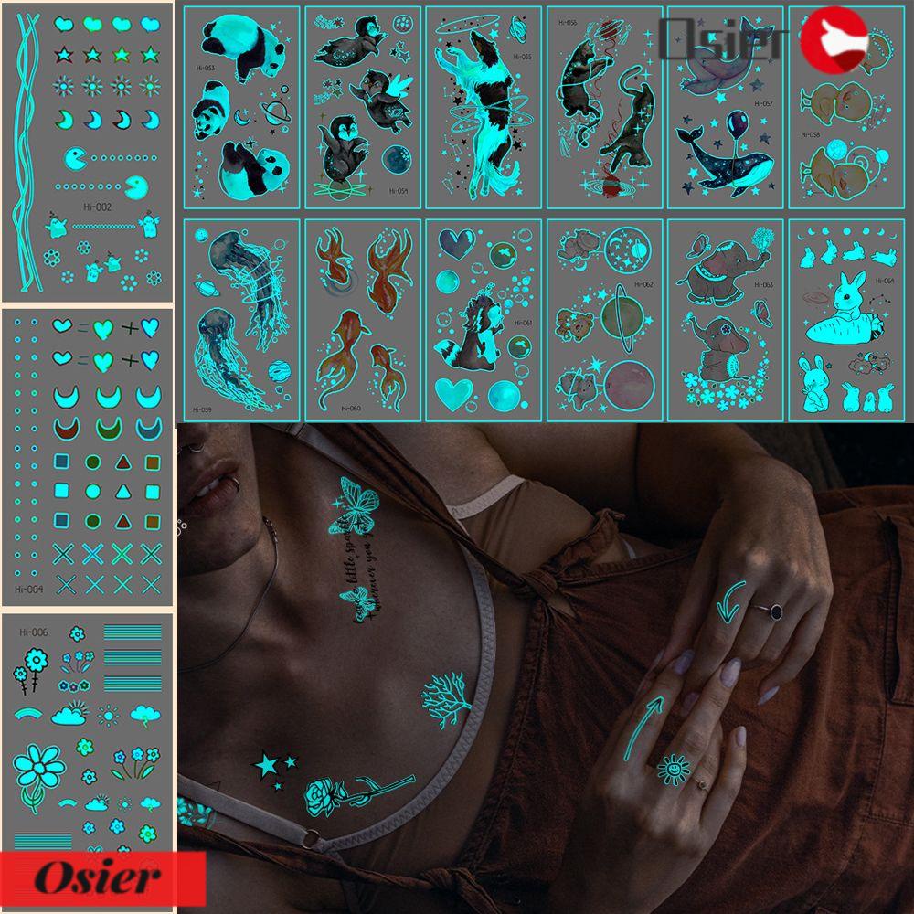 Hình xăm dán phát quang tùy chọn kiểu dáng chất lượng cao