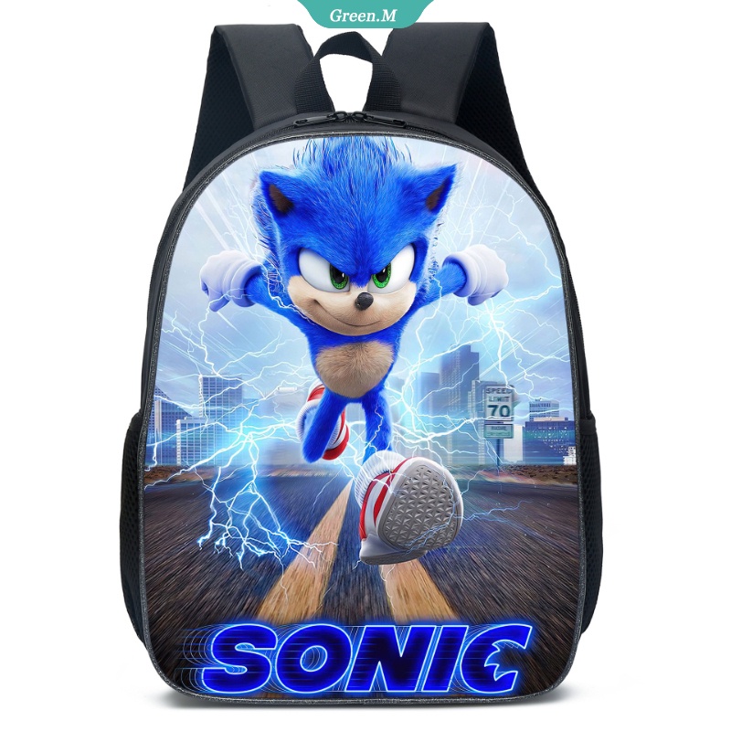 Ba Lô Kích Thước 16 Inch In Hình Sonic Dễ Thương Cho Bé Trai Và Gái