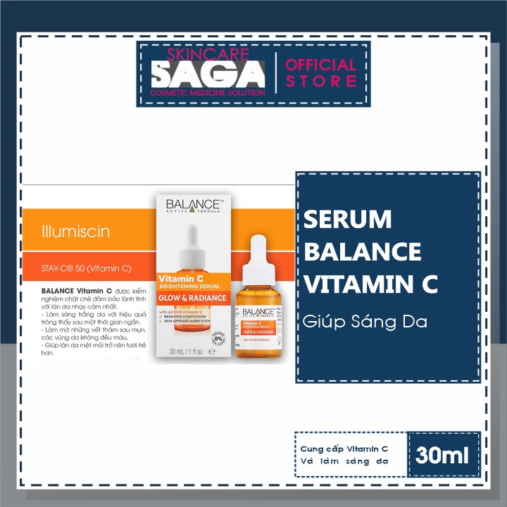 [Giá Thật-Hàng Thật] Tinh Chất Sáng Da Balance Active Formula-Gold Collagen Rejuvenating Serum (30ml)