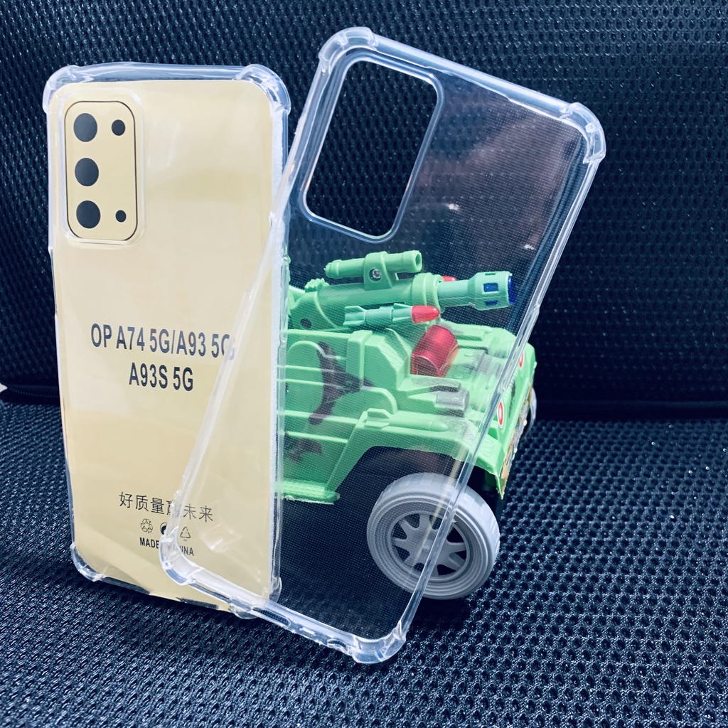 Ốp lưng OPPO A74 5G / A93 5G chống sốc, chống va đập silicon dẻo trong suốt