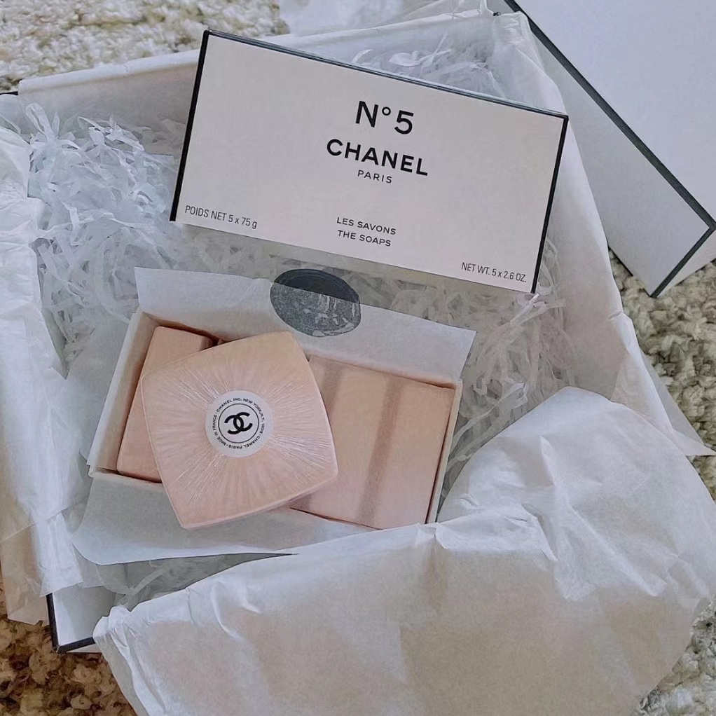 Ví CHANEL 2022 Bản Giới Hạn N5 No. Bộ 5 Xà Phòng Tắm 5 x 75g Chất Lượng Cao