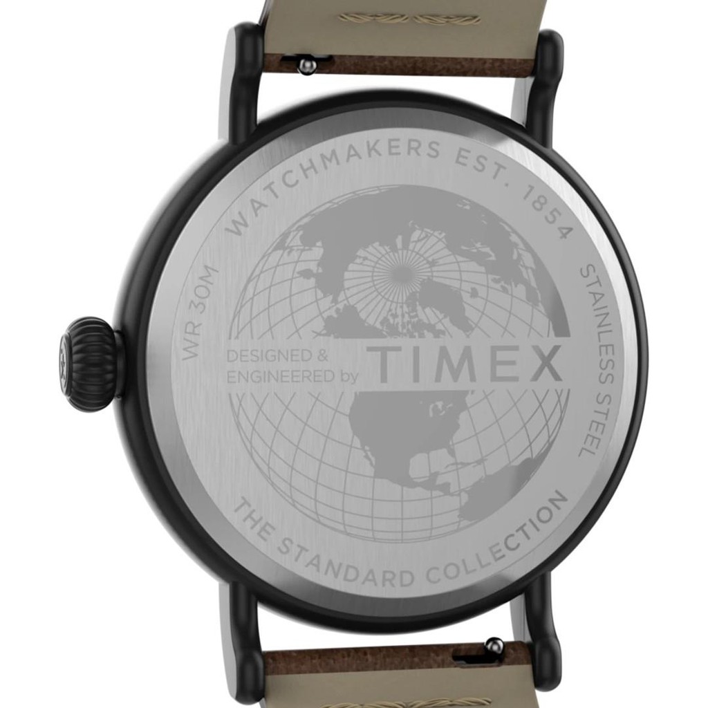 Đồng hồ Nam Timex Standard Leather Strap Watch - 40mm TW2T69300 / TW2T69400