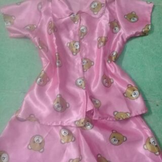 Set Đồ ngủ pijama phi bóng gấu cười