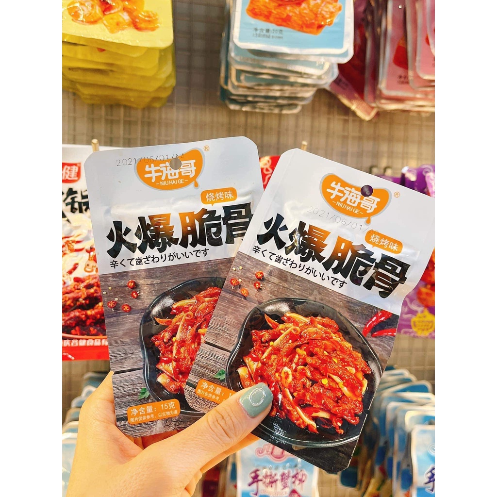 Tổng hợp ăn vặt tứ xuyên sụn cay/xúc xích cay/thịt nướng/râu mực/bạch tuột/gà nướng- ăn vặt nhẹ-món ăn trung hoa
